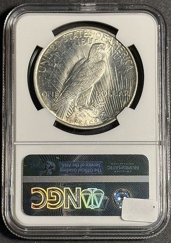1927-D Peace Silver Dollar, MS61?, NGC (21400)