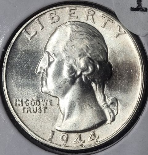 1944 Washington Silver Quarter GEM BU #0961