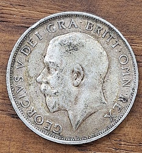 1917 British Silver Shilling Type I