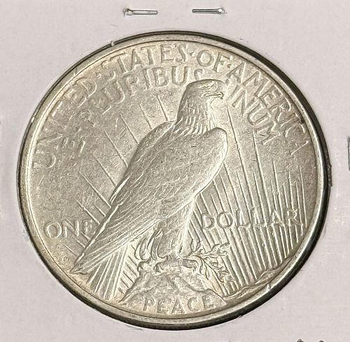 1922-D Peace Silver Dollar, Choice AU. (20974)