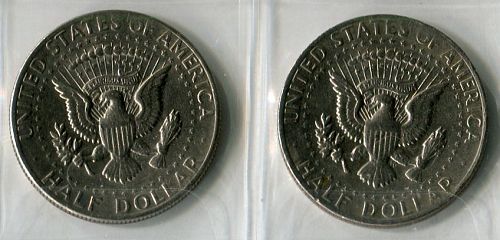 2 - 1974 - P  KENNEDY  HALF DOLLAR  -    FINE