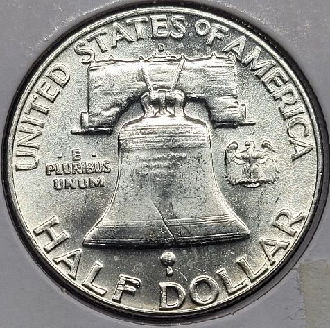 1963-D Franklin Silver Half Dollar GEM FBL #01232