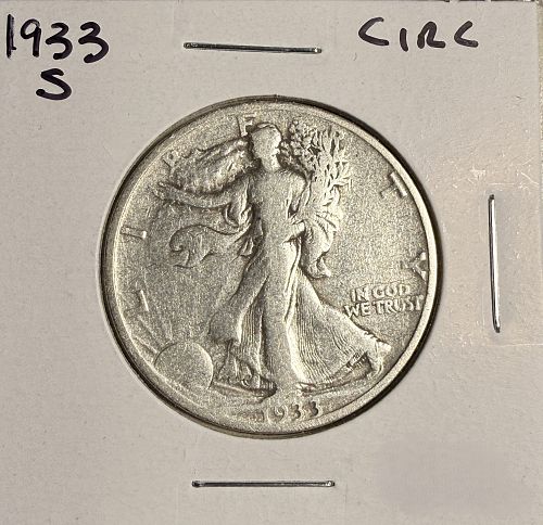 1933 S Walking Liberty Half Dollar Coin Value, Prices & Info | USA