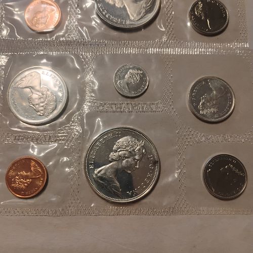 7.77 ozt. ASW 1961-1967 Royal Canadian Mint 80% Silver Proof-like Sets