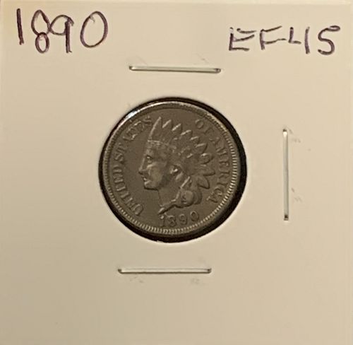 1890 INDIAN HEAD XF45 COND BIN12.00