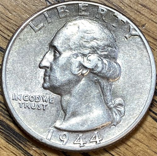 1944 Washington quarter in ALMOST UNCIRCULATED condition