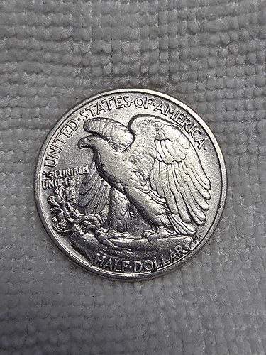 1942P Walking Liberty Half Dollar, AU