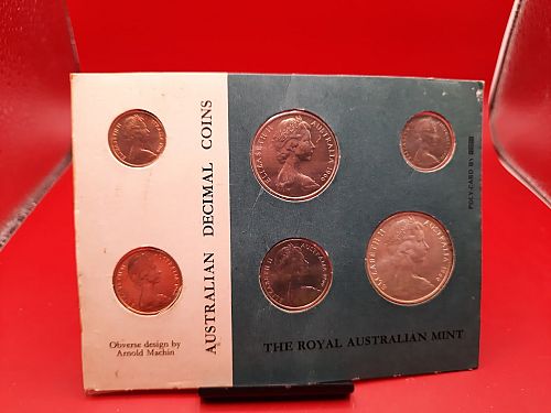1966 Australia 6 coin mint set