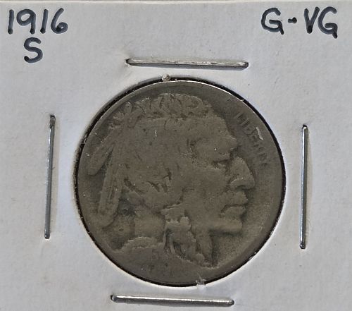 1916 S Buffalo / Indian Head Nickel Nickel Coin Value, Prices