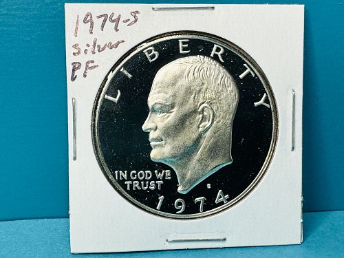 1974 S Eisenhower Dollar Silver Clad Coin Value, Prices & Info
