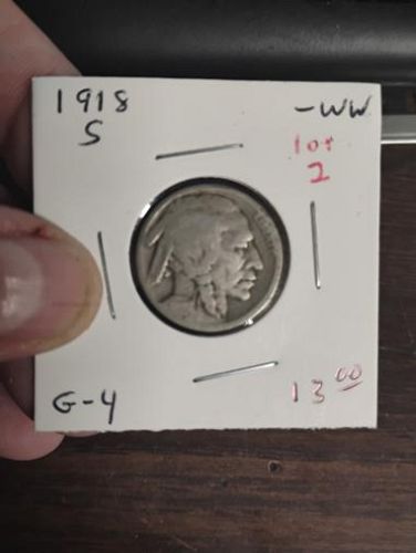 1918 S Buffalo / Indian Head Nickel Nickel Coin Value, Prices