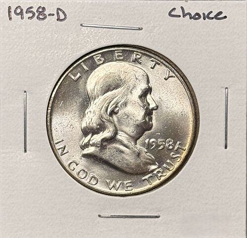 1958 D Franklin Half Dollar Coin Value, Prices & Info | USA Coin Book