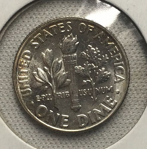 1960 P Roosevelt Dime From Roll BU/MS-65