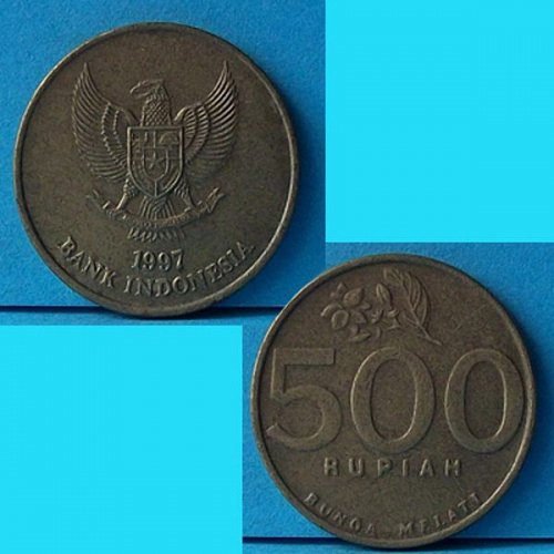 Indonesia 500 Rupiah 1997 km 59