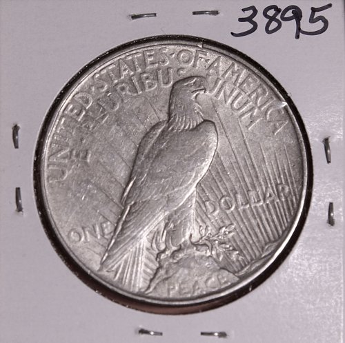 1922 P PEACE SILVER DOLLAR AU+ #3895