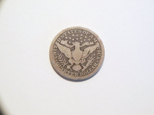 1908-D Silver Barber Quarter