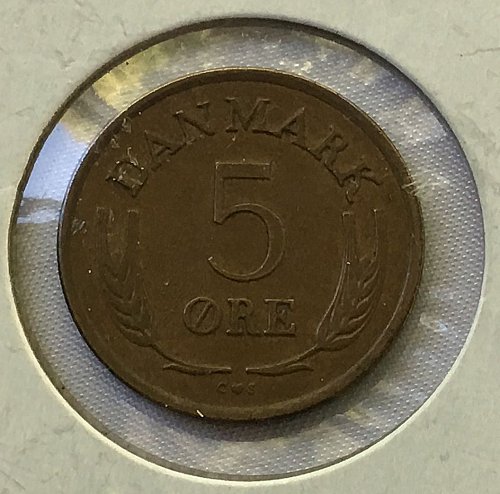 1964 C S Denmark 5 Ore