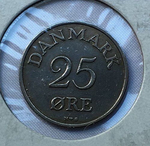 1954 Denmark 25 Ore