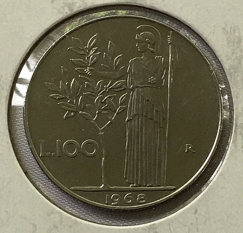 1968 Italy 100 Lire