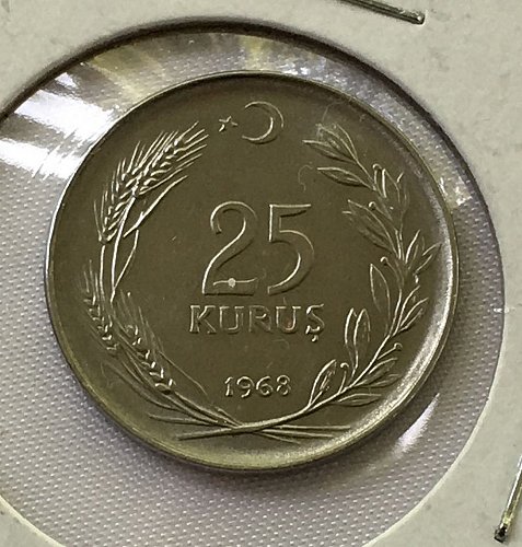 1968 Turkey 25 Kurus