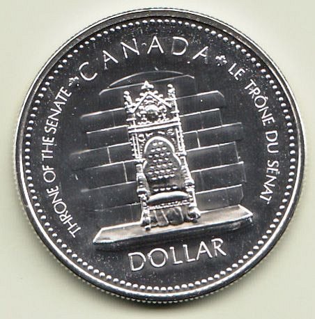 Canadian:  Elizabeth II  Silver Jubilee 1952-1977  Silver  Dollar Uncir. / WM-27