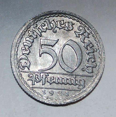 Germany 50 pfennig 1921f