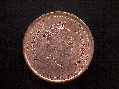 2000 CANADA ONE CENT QUEEN ELIZABETH 11