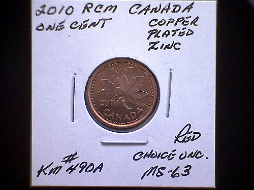 2010-RCM CANADA ONE CENT QUEEN ELIZABETH 11