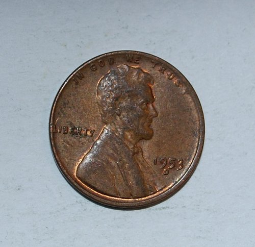 1953 D Lincoln Wheat Cent Small Cent