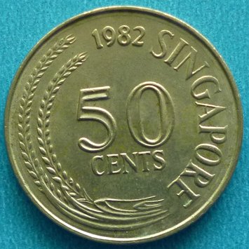 Singapore 50 Cents 1982 km 5