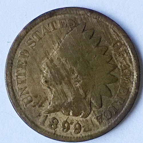 1899 P Indian Head Cent - 6 Photos!