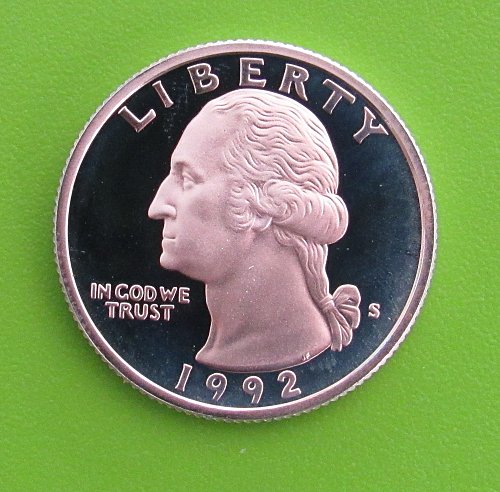 1992-S DC Silver Proof Washington Quarter