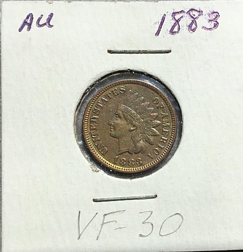 1883 Indian Head Penny   /   WM-75