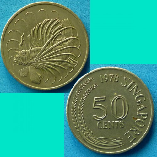 Singapore 50 Cents 1978 km 5