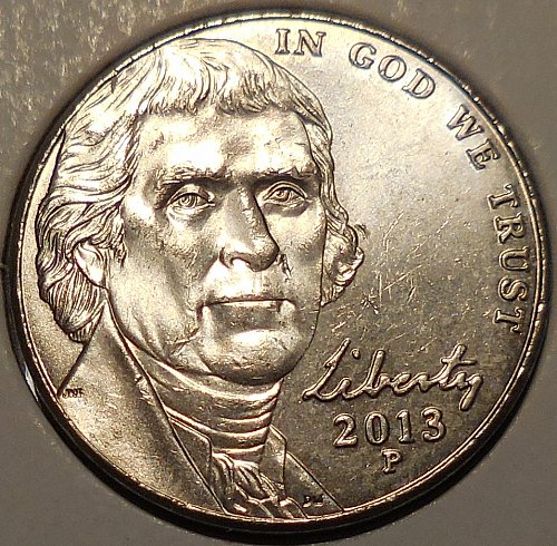 ✅2013-P Jefferson Nickel Trail Die Error✅
