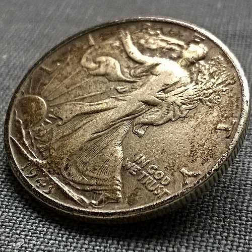 1943 P Walking Liberty Half Dollar - 8 Photos!