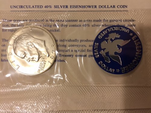 1973 & 1974 EISENHOWER SILVER DOLLARS