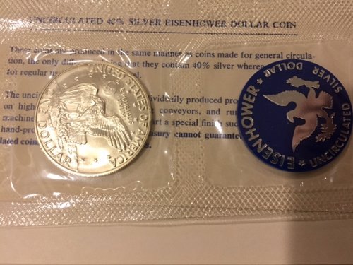1973 & 1974 EISENHOWER SILVER DOLLARS
