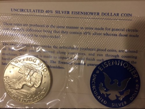 1973 & 1974 EISENHOWER SILVER DOLLARS