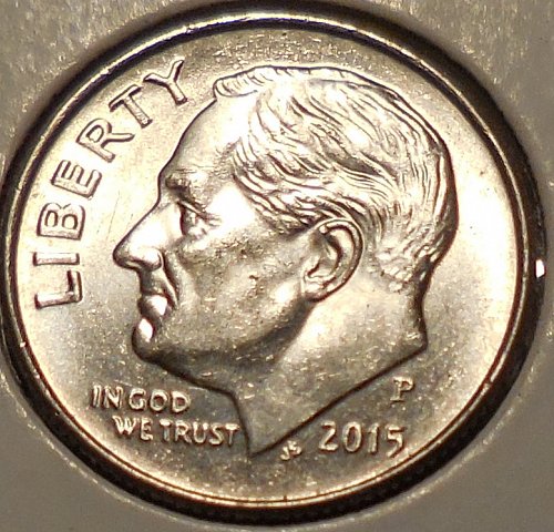 ✅2015-P Roosevelt Dime Trail Die✅