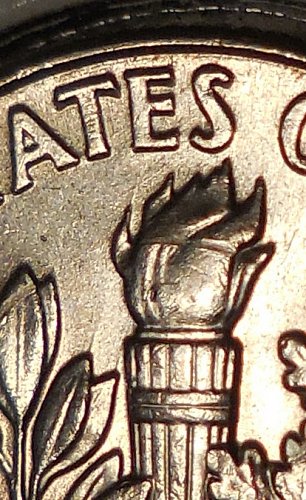 ✅2015-P Roosevelt Dime Trail Die✅