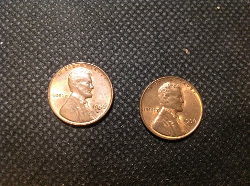 1956 D Lincoln Cent. (2) Coin Lot.