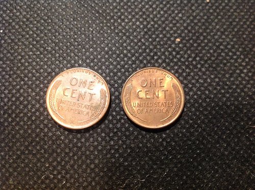 1956 D Lincoln Cent. (2) Coin Lot.