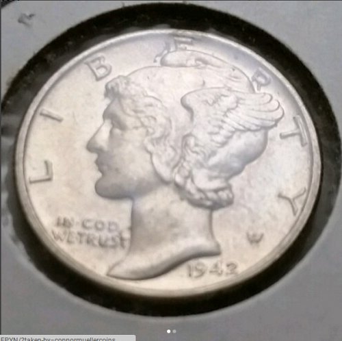 1942 Mercury Dime