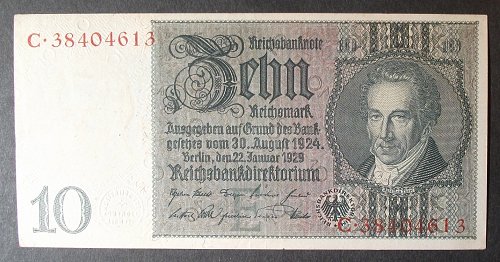Germany P180a 10 Reichsmark XF