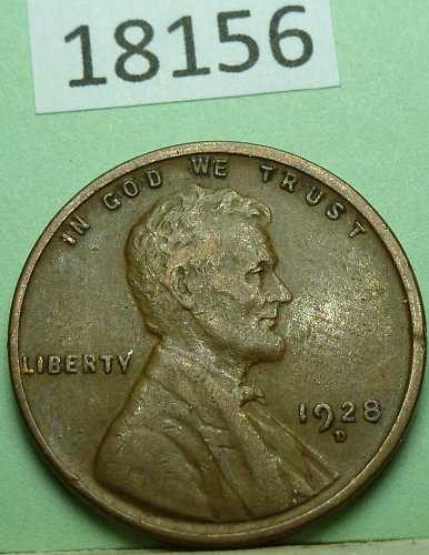 1928 D VF Lincoln Wheat Cent in Very Fine