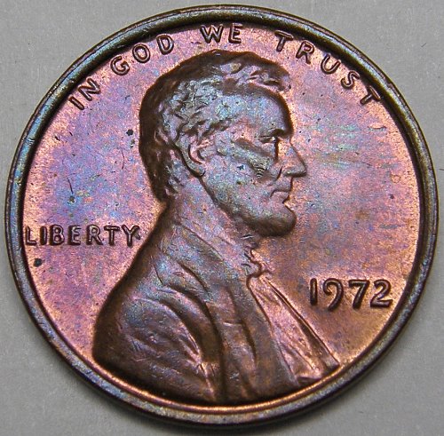 1972 P Lincoln Memorial Cent #2 Beautifully Toned