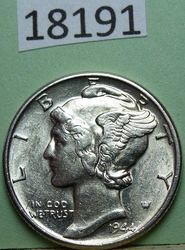 1944 P UNC Mercury Dime Uncirculated