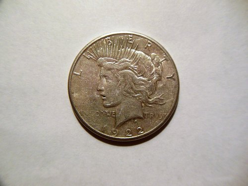 1922-S Silver Peace Dollar