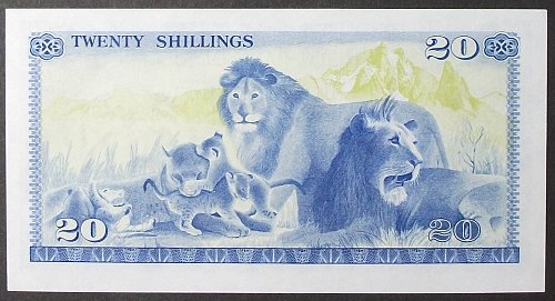Kenya P17 20 Shillings AU
